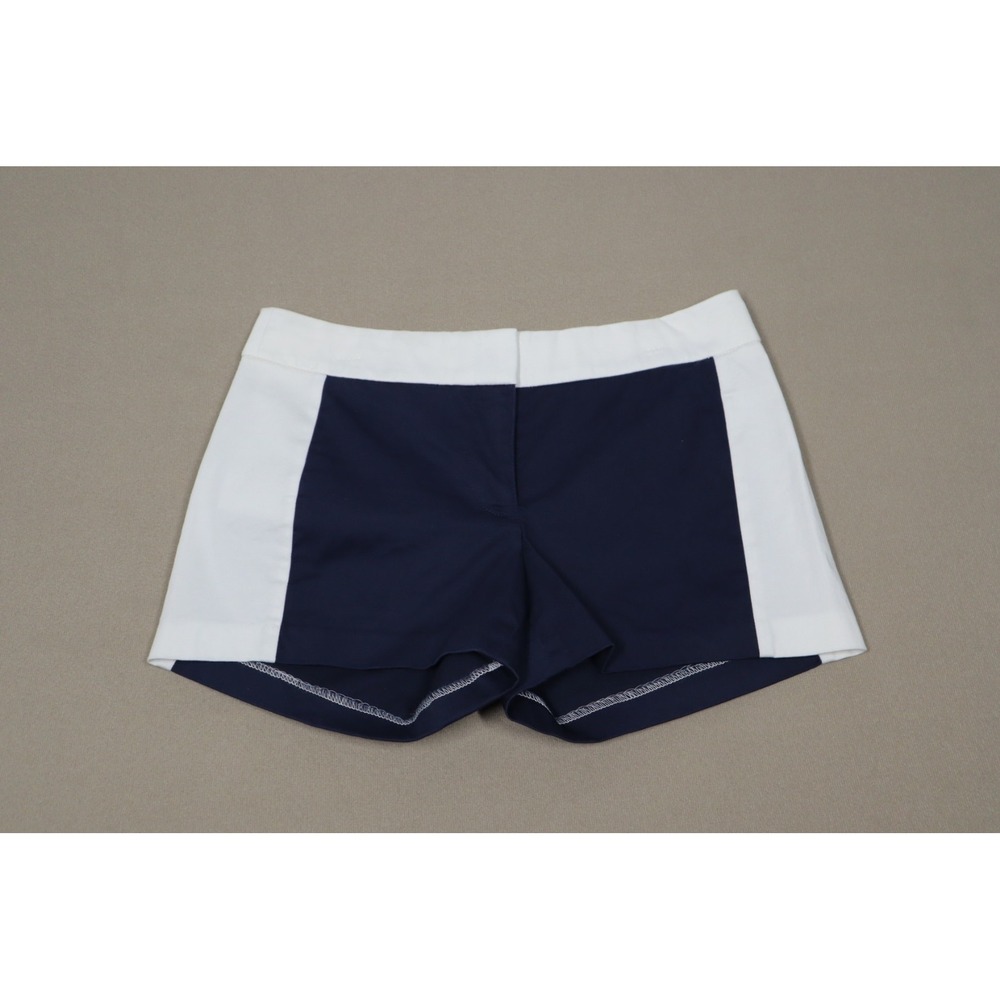 J.Crew Women's Stretch Shorts - Navy, White -‎ Size 00